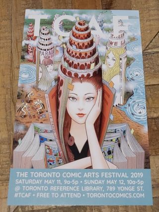 Junji Ito 2019 Toronto Comic Arts Festival Promotional Card Tcaf Manga Anime