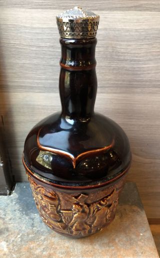 Rare Antique Kentucky Bourbon Bottle Decanter Four Roses Distilling Co Brown