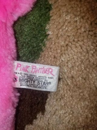 Vintage 1980 Pink Panther Plush Stuffed Animal 11 