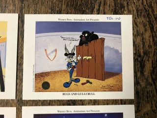4 WARNER BROS.  1993 AD CARDS PROMOTIONAL USE ONLY NEVER 5.  5 
