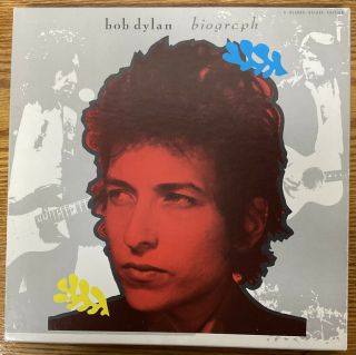 Bob Dylan - " Biograph " 5 Lp Pressing Vinyl Box Set Promo W/booket Vg,