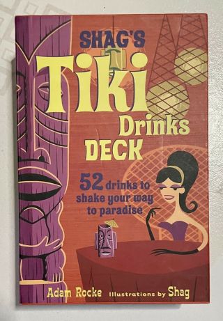 Shag’s Tiki Drinks Deck Cocktail Recipes Rare Cards