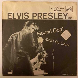 Elvis Presley Picture Sleeve 45 Hound Dog/don 