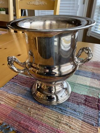 Vintage Silver Plate Ice Bucket/champagne Wine Cooler
