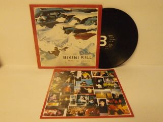 90s Indie Punk Rock Bikini Kill Reject All American 1996 Us Vinyl Lp,  Inner M