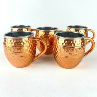 5x Ketel One Moscow Mule Cups Copper Mugs Thermal Drinking Cups Cocktail Jars