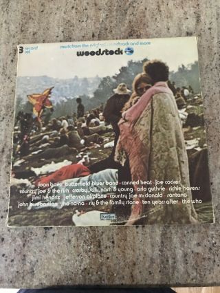 Woodstock Music From The Soundtrack And More Vinyl 1970 3lp Record