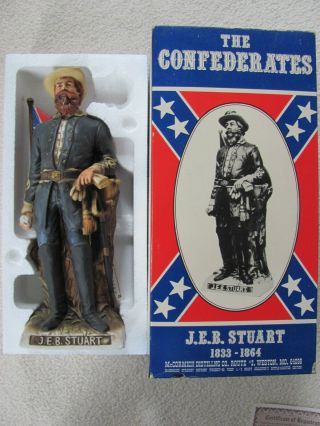 Mccormick - The Confederates J.  E.  B.  Stuart Collectible Decanter W/ Box Rare