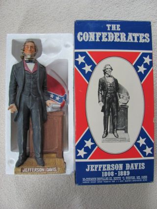 Mccormick - The Confederates Jefferson Davis Collectible Decanter W/ Box Rare