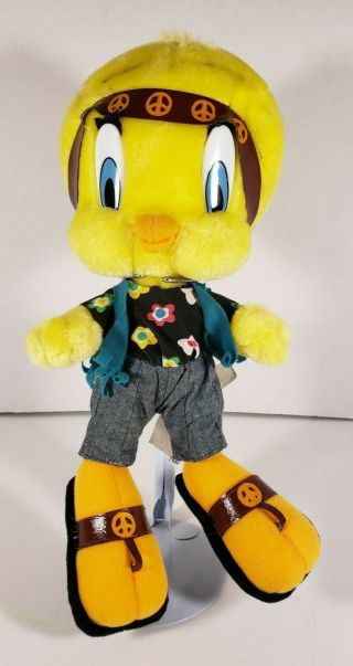 Looney Tunes Tweety Bird Hippie Warner Bros Ace Plush Stuffed Animal 20 " 1998