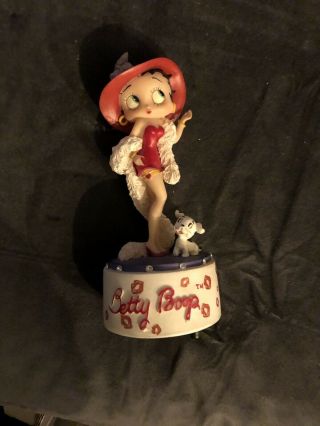 Betty Boop Music Box Figurine With Pudgy