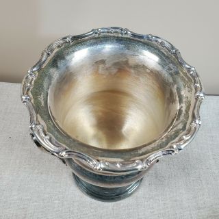 Vintage Champagne Wine Ice Bucket Trophy Silverplate Silver Plated 2