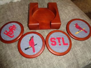 Smathers & Branson Mlb Coaster Set St.  Cardinals Logo 
