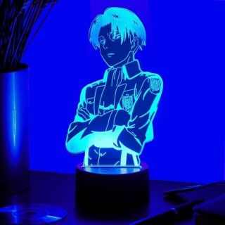 3d Led Anime Attack On Titan Captain Levi Night Light Kids Gift Lamp
