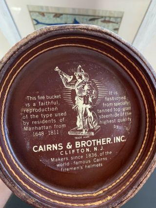 Cairns & Bros Leather Retro Ice Fireman’s Bucket 3