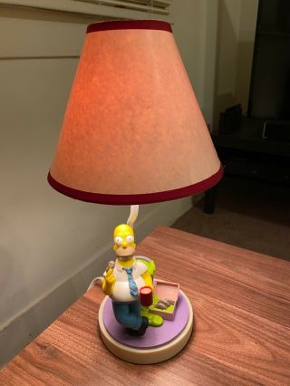 The Simpsons Homer Accent Table Lamp Toxic Waste Donuts