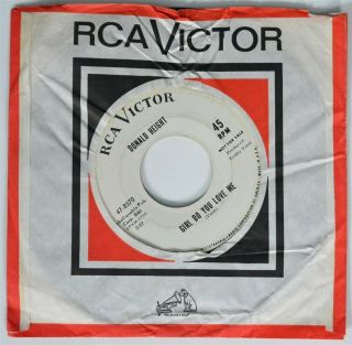 Northern Soul 45 Donald Height Girl Do You Love Me Rca Victor Promo Hear
