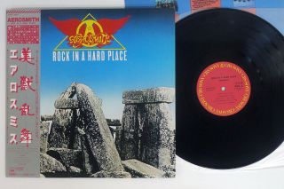 Aerosmith Rock In A Hard Place Cbs/sony 25ap 2407 Japan Obi Promo Vinyl Lp
