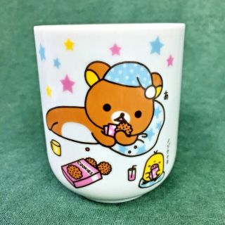 Rilakkuma San X Japan Snacking Bear Couch Potato Ceramic Yunomi Tea Cup 4 Oz