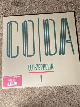 Led Zeppelin - Coda Vinyl Lp Remastered By Jimmy Page 180g