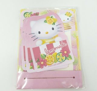 2001 Sanrio Hello Kitty Stationary Mini Sheets Paper & Envelopes & Stickers Set