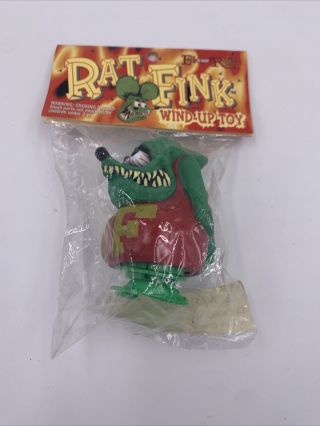 Official 2001 Ed “big Daddy” Roth Rat Fink 3” Wind Up Toy