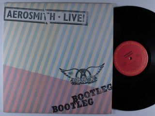 Aerosmith Live - Bootleg Columbia 2xlp Vg,  Promo W/ Poster Gatefold ^