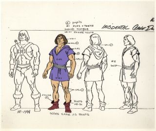 He - Man/she - Ra Masters Of The Universe Animation Art Cave Dweller Model Cel