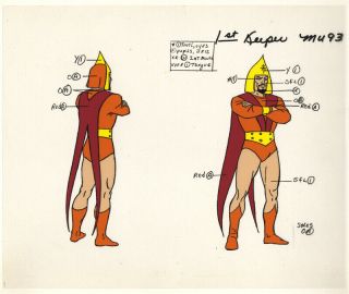 He - Man/she - Ra Masters Of The Universe Animation Art Temple Keeper Model Cel