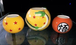 Dragons Ball Z Ceramic Set.  Mug And Tea Cups
