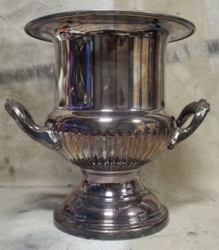 Vintage Leonard Silverplate Champagne Wine Ice Bucket Vase Planter Etc Approx 10