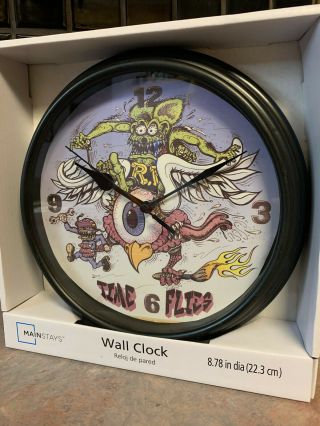 Rat Fink Clock From Ed Big Daddy Roth.  Wierd - Os.