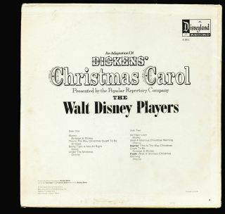 VINYL LP Disney ' s Dickens Christmas Carol - Mickey Mouse,  Donald Duck,  w/ book 2