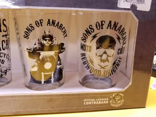 Sons Of Anarchy Beer Pint Glasses Set Of Four 3