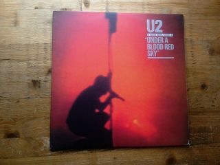 U2 Under A Blood Red Sky Vg Vinyl Record Album 1764285 180g 2008 Reissue & Book