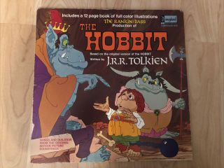 Rankin / Bass ‎– The Hobbit 1977 Disneyland ‎3819 Jacket/vinyl Vg Tolkien