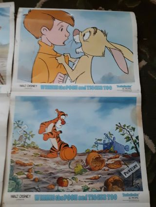 Vintage Org 1974 Disney ' s Winnie The Pooh And Tigger Too Mini Posters lobby card 2