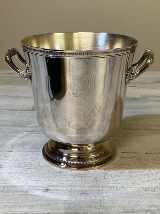 Christofle Malmaison France Paris Silver Plate Ice Bucket / Cooler Pre Owned