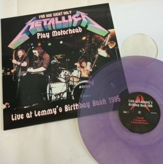 Metallica Play Motorhead Limited Rock Lp Vinyl Record Rare.