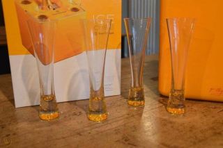 Collector Veuve Clicquot Porsche Design Ice/Champagne Bucket with 4 glass flutes 2