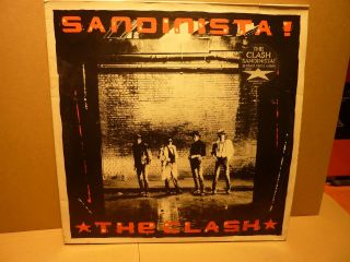4 The Clash ‎– Sandinista Lp.  Uk 1980 No Booklet Cbs ‎– Fsln 1