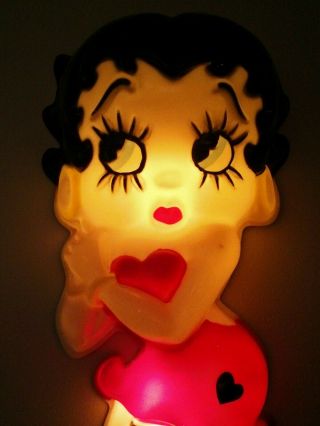 Vintage Betty Boop Lighted Wall Lamp / Plastic Light / 9453 / / Vg Cond.