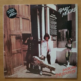 Gary Moore Back On The Streets Mca Inner Mcf2853 Uk 1st Vinyl Lp Ex