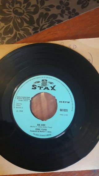 Eddie Floyd ‎– Big Bird 7 Inch Vinyl Rare Stax – 601035