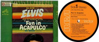 Elvis Presley Usa Lsp - 2756 Fun In Acapulco 1968 Orange Label In Shrink Import