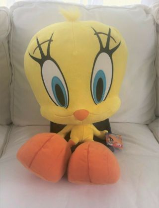 Tweety Bird Large Plush Looney Tunes Warner Bros 24 " Tall 2012 W/tags