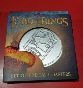 The Lord Of The Rings Set Of Four Metal Coasters