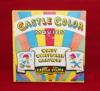 Woody Woodpecker Castle Films Gate Crasher Cartoon Color Movie 8 Mm Vintage