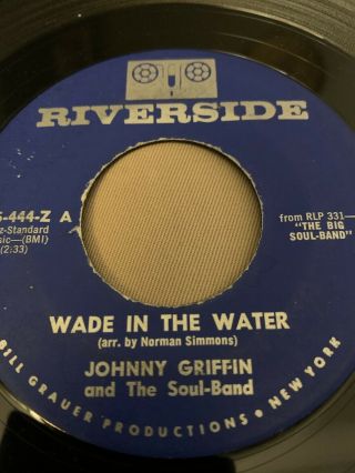 Johnny Griffin Wade In The Water 45,  R&b,  Northern Soul Orig Vinyl