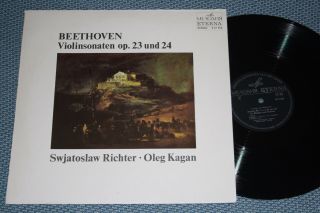 Richter,  Kagan,  Beethoven,  Violin Sonatas No.  4 & 5 Melodiya Eterna 827253 Nm